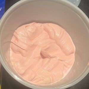 Whipped Pink Cream Jar - Soft Pastel Pink